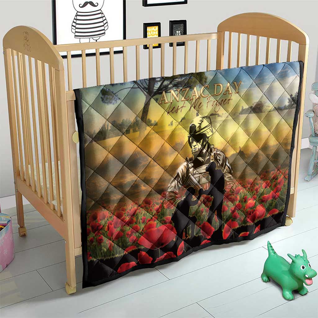 New Zealand ANZAC Day Quilt The Ode Remembrance And Poppy DT04 - Polynesian Pride