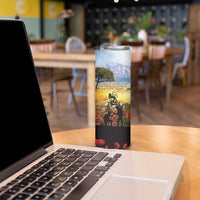 New Zealand ANZAC Day Skinny Tumbler The Ode Remembrance And Poppy DT04 - Polynesian Pride