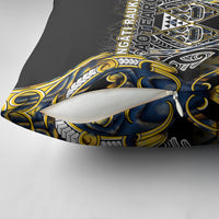 Aotearoa Ngati Raukawa Pillow Cover Maori Tribal Yellow And Navy Paua Shell Pattern DT05 - Polynesian Pride
