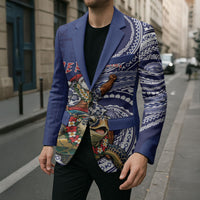 Samoa Christmas Blazer Santa Riding Sea Turtle DT05 - Polynesian Pride