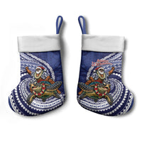 Samoa Christmas Stocking Santa Riding Sea Turtle DT05 - Polynesian Pride