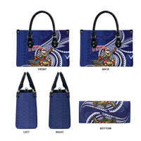 Samoa Christmas Leather Bag Santa Riding Sea Turtle DT05 - Polynesian Pride