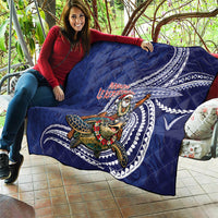 Samoa Christmas Quilt Santa Riding Sea Turtle DT05 - Polynesian Pride