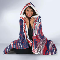 American Samoa Christmas Hooded Blanket Santa Riding Bald Eagle DT05 - Polynesian Pride