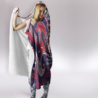 American Samoa Christmas Hooded Blanket Santa Riding Bald Eagle DT05 - Polynesian Pride