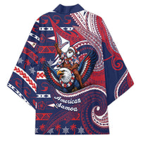 American Samoa Christmas Kimono Santa Riding Bald Eagle DT05 - Polynesian Pride