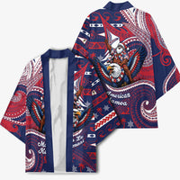 American Samoa Christmas Kimono Santa Riding Bald Eagle DT05 - Polynesian Pride