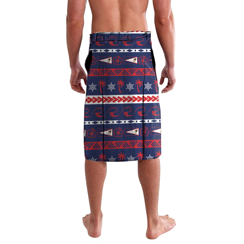 American Samoa Christmas Lavalava Santa Riding Bald Eagle DT05 - Polynesian Pride