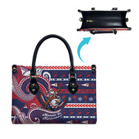 American Samoa Christmas Leather Bag Santa Riding Bald Eagle DT05 - Polynesian Pride