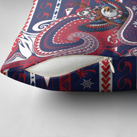 American Samoa Christmas Pillow Cover Santa Riding Bald Eagle DT05 - Polynesian Pride