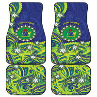 Cook Islands Language Week Car Mats Flying Fish 15 Stars Tribal Patterns