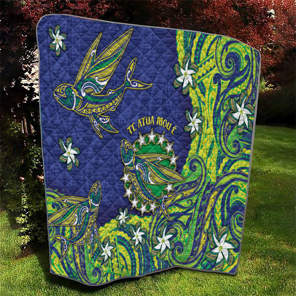 Cook Islands Language Week Quilt Flying Fish 15 Stars Tribal Patterns