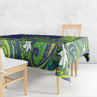 Cook Islands Language Week Tablecloth Flying Fish 15 Stars Tribal Patterns