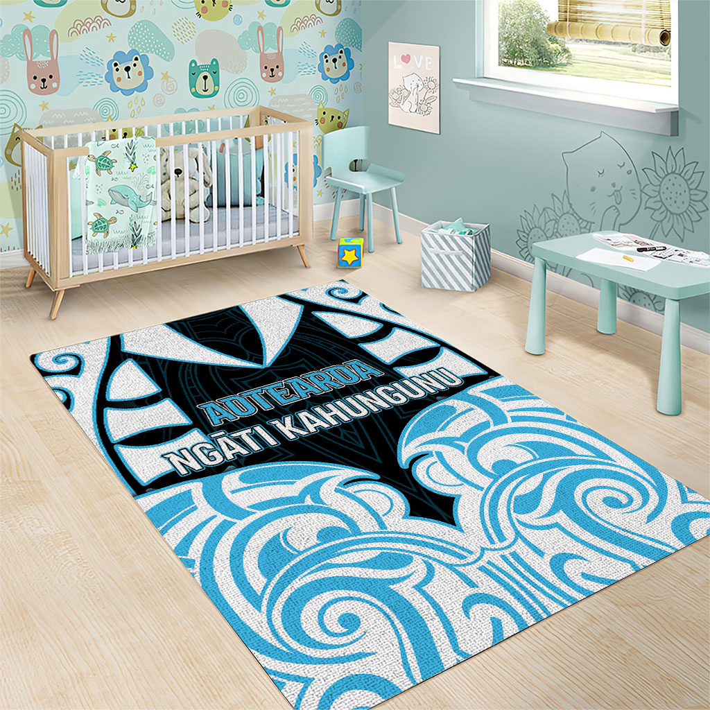 Aotearoa Ngati Kahungunu Area Rug New Zealand Traditional Maori Pattern
