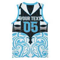 Custom Aotearoa Ngati Kahungunu Basketball Jersey New Zealand Traditional Maori Pattern