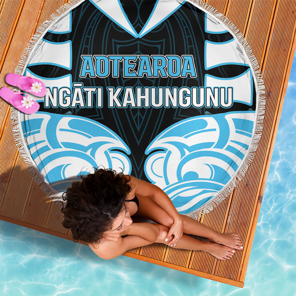 Aotearoa Ngati Kahungunu Beach Blanket New Zealand Traditional Maori Pattern