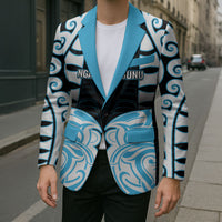 Custom Aotearoa Ngati Kahungunu Blazer New Zealand Traditional Maori Pattern