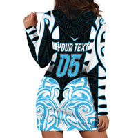 Custom Aotearoa Ngati Kahungunu Hoodie Dress New Zealand Traditional Maori Pattern