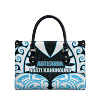 Aotearoa Ngati Kahungunu Leather Bag New Zealand Traditional Maori Pattern