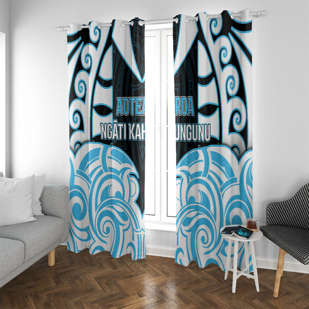 Aotearoa Ngati Kahungunu Window Curtain New Zealand Traditional Maori Pattern