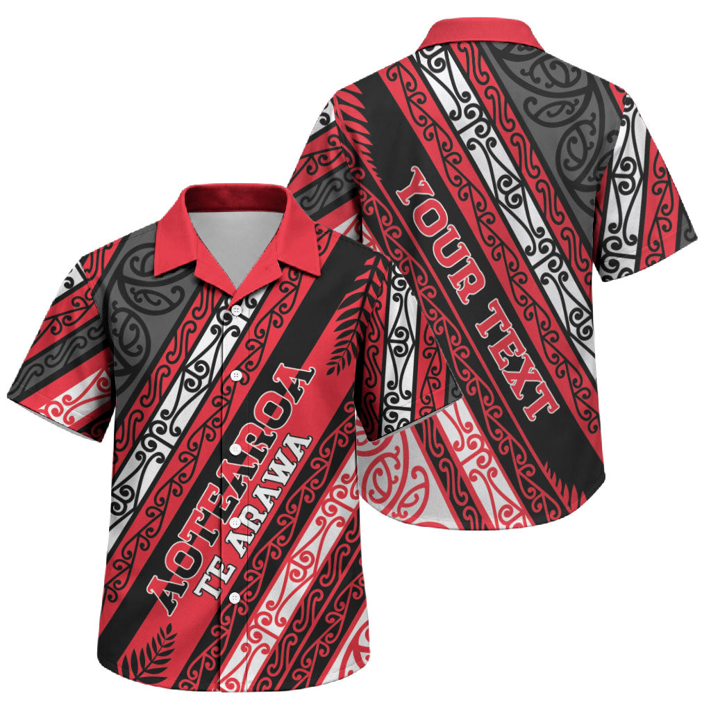 Personalised Aotearoa Te Arawa Family Matching Puletasi and Hawaiian Shirt New Zealand Maori Tribal Fern Pattern