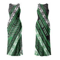 Personalised Aotearoa Ngati Maniapoto Couples Matching Tank Maxi Dress and Hawaiian Shirt New Zealand Maori Tribal Fern Pattern