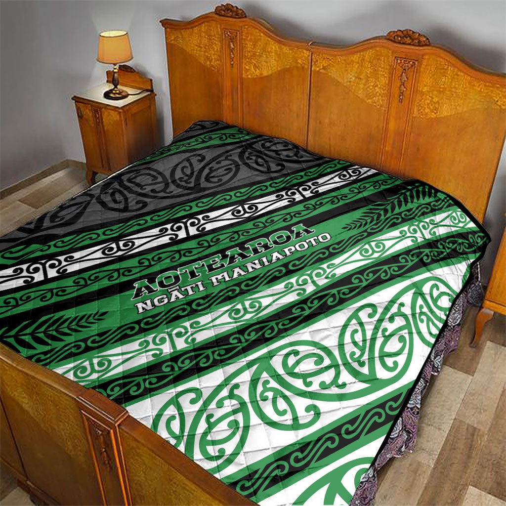 Aotearoa Ngati Maniapoto Quilt New Zealand Maori Tribal Fern Pattern
