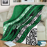 Aotearoa Ngati Raukawa Blanket New Zealand Maori Tribal Fern Pattern