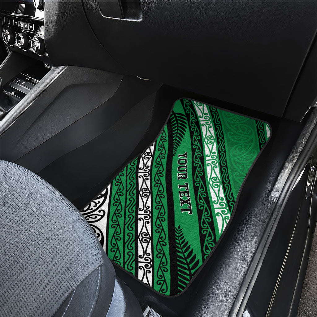 Personalised Aotearoa Ngati Raukawa Car Mats New Zealand Maori Tribal Fern Pattern