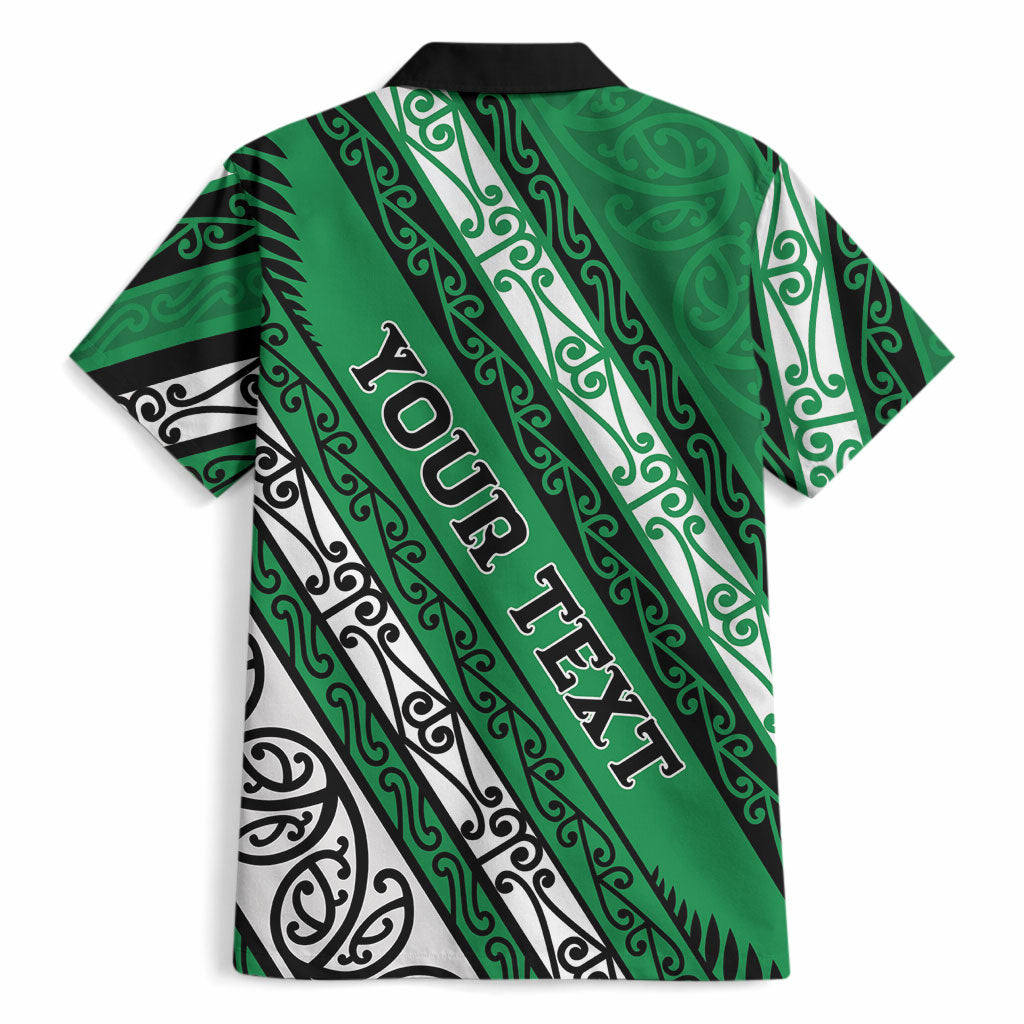 Personalised Aotearoa Ngati Raukawa Hawaiian Shirt New Zealand Maori Tribal Fern Pattern