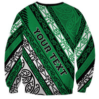 Personalised Aotearoa Ngati Raukawa Sweatshirt New Zealand Maori Tribal Fern Pattern