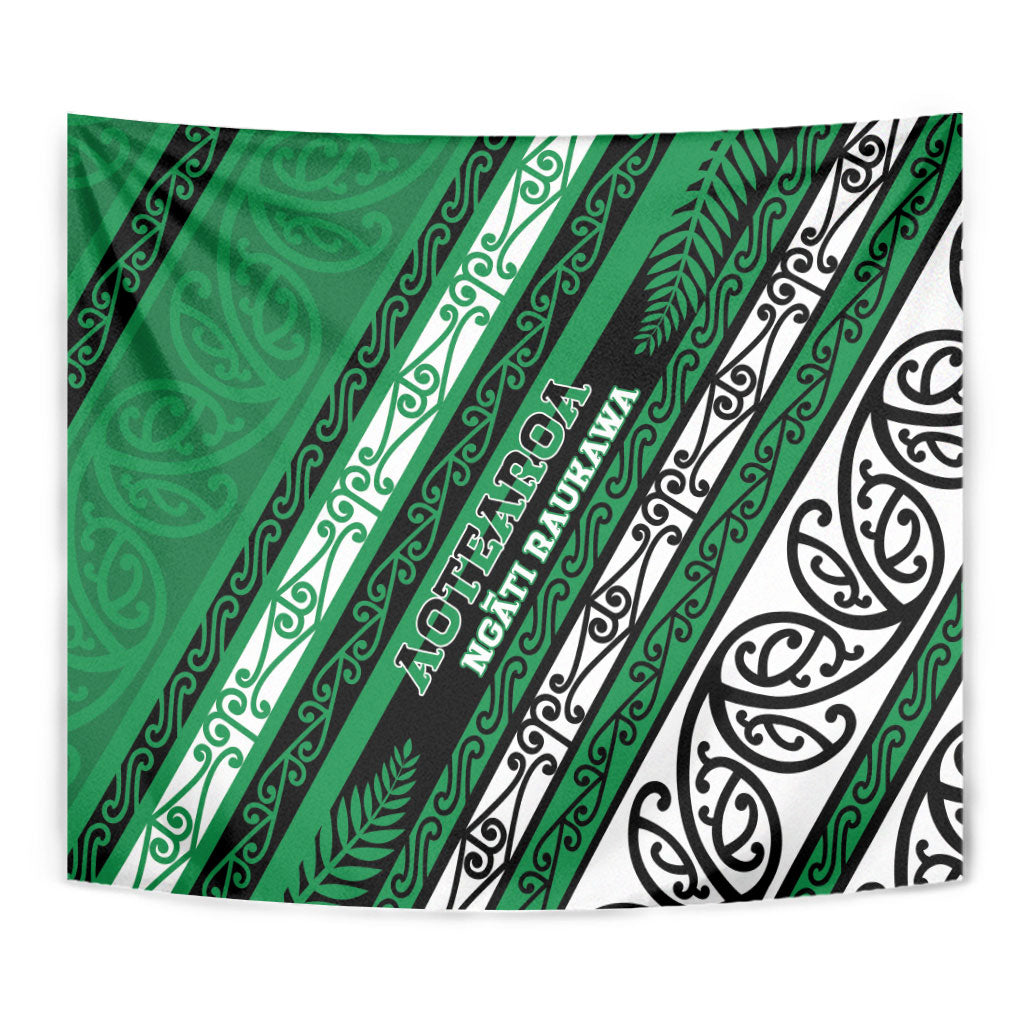 Aotearoa Ngati Raukawa Tapestry New Zealand Maori Tribal Fern Pattern