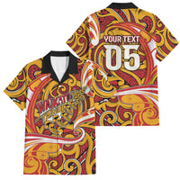 Custom Aotearoa Waikato Tainui Family Matching Off Shoulder Short Dress and Hawaiian Shirt Maori Tribal Pattern Koru Motif