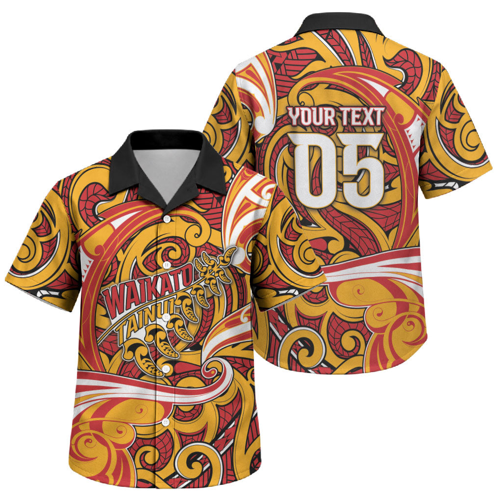 Custom Aotearoa Waikato Tainui Family Matching Short Sleeve Bodycon Dress and Hawaiian Shirt Maori Tribal Pattern Koru Motif