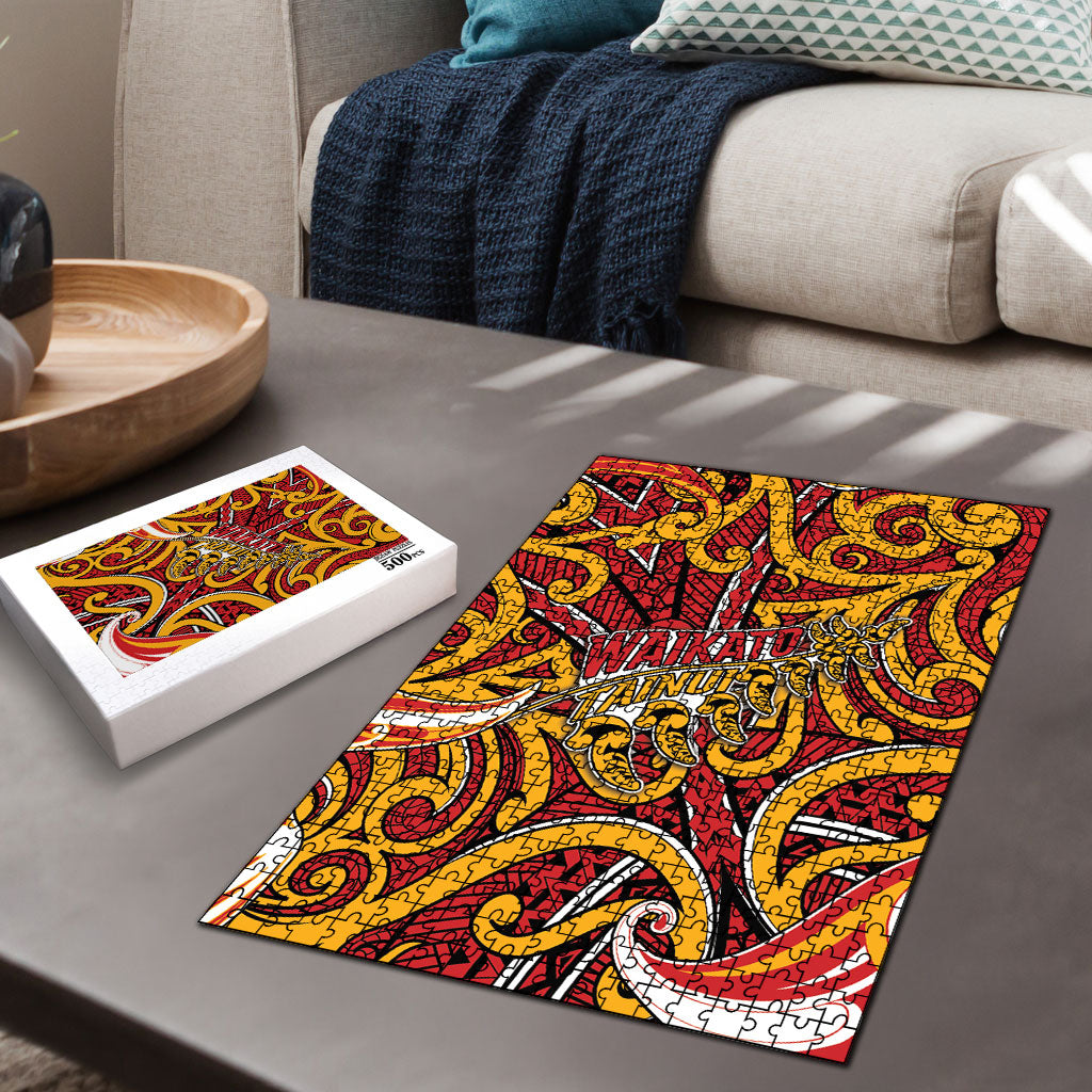 Aotearoa Waikato Tainui Puzzle Maori Tribal Pattern Koru Motif