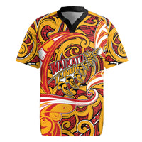 Custom Aotearoa Waikato Tainui Rugby Jersey Maori Tribal Pattern Koru Motif