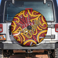 Aotearoa Waikato Tainui Spare Tire Cover Maori Tribal Pattern Koru Motif
