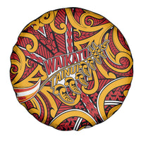 Aotearoa Waikato Tainui Spare Tire Cover Maori Tribal Pattern Koru Motif