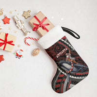 Aotearoa Christmas Stocking Santa Riding Humpback Whale Maori Koru DT05 - Polynesian Pride