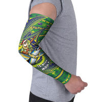 Cook Islands Christmas Arm Sleeves Santa Riding Flying Fish DT05 - Polynesian Pride