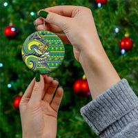 Cook Islands Christmas Ceramic Ornament Santa Riding Flying Fish DT05 - Polynesian Pride