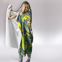 Cook Islands Christmas Hooded Blanket Santa Riding Flying Fish DT05 - Polynesian Pride