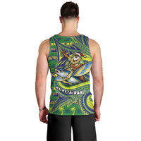 Cook Islands Christmas Men Tank Top Santa Riding Flying Fish DT05 - Polynesian Pride