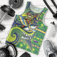 Cook Islands Christmas Men Tank Top Santa Riding Flying Fish DT05 - Polynesian Pride