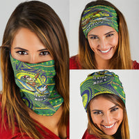 Cook Islands Christmas Neck Gaiter Santa Riding Flying Fish DT05 - Polynesian Pride