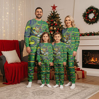 Cook Islands Christmas Pajama Set Santa Riding Flying Fish DT05 - Polynesian Pride