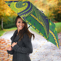 Cook Islands Christmas Umbrella Santa Riding Flying Fish DT05 - Polynesian Pride