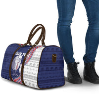 Personalised New Zealand Father's Day Travel Bag Daddy Kiwi Bird Silver Ferns