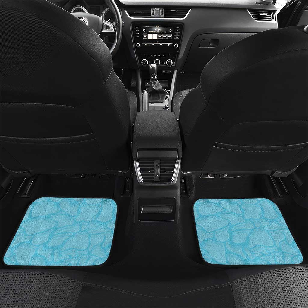 Hawaii Kanaka Maoli Car Mats Polynesian Turtle Tattoo DT05 Set 2pcs - Back Blue - Polynesian Pride