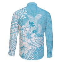 Hawaii Kanaka Maoli Family Matching Long Sleeve Bodycon Dress and Hawaiian Shirt Polynesian Turtle Tattoo DT05 - Polynesian Pride